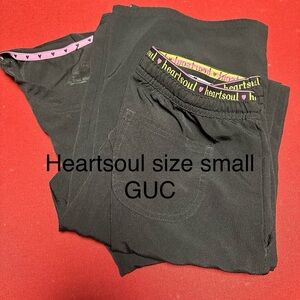 HeartSoul Black scrub set size small
